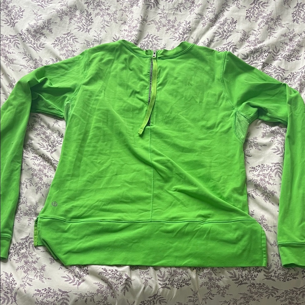 Lululemon Athletica Bright Green Sweatshirt